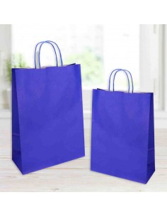 BUSTA SHOPPER JOLLY 18X8X24CM BLU 25PZ