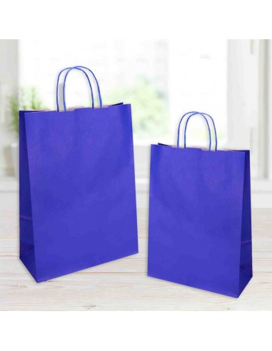 BUSTA SHOPPER JOLLY 18X8X24CM BLU 25PZ