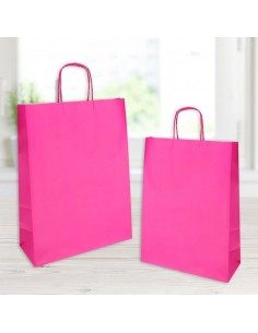 BUSTA SHOPPER JOLLY 18X8X24CM FUCSIA  25PZ