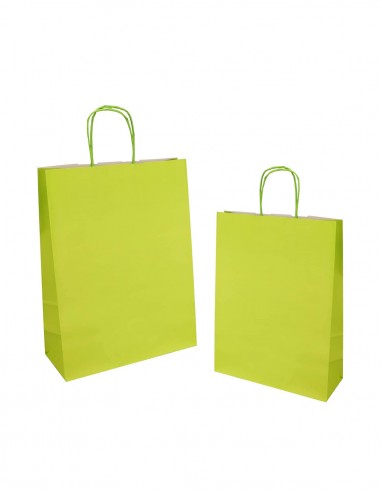 BUSTA SHOPPER JOLLY 18X8X24CM VERDE CHIARO  25PZ