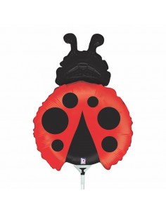 PALLONE MYLAR MINISHAPE 14" LADYBUG COCCINELLA 35CM -