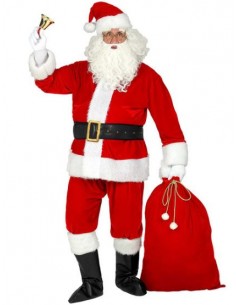 COSTUME BABBO NATALE IN VELLUTO PROFESSIONALE TG. XXL - XXXL