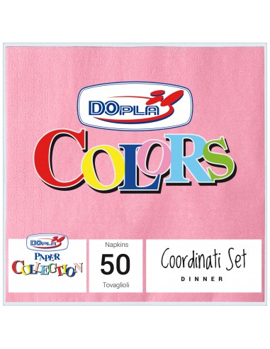 TOVAGLIOLO 33X33 PZ. 50 ROSA - L'Officina delle feste
