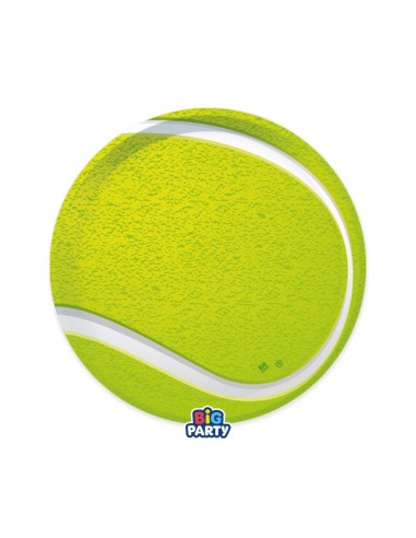 6 PIATTO CARTA 18CM TENNIS - L'Officina delle feste