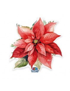 16 TOVAGLIOLI 33X33 RED POINSETTIA SAGOMATI