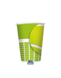6 BICCHIERI CARTA 250CC  TENNIS