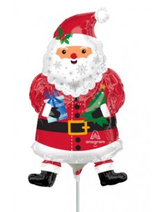 PALLONE MYLAR MINISHAPE BABBO NATALE 25X31CM