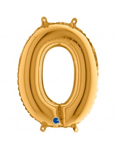 LETTERA MYLAR MEDIO ORO 0 CM. 35 - L'Officina delle feste
