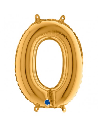LETTERA MYLAR MEDIO ORO 0 CM. 35 - L'Officina delle feste