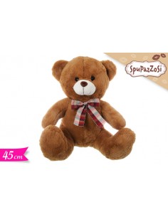 PELUCHE ORSO CON CUORE E FIOCCO 45CM - L'Officina delle feste