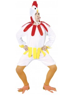 COSTUME GALLO GALLINA ADULTO TG. L 50-52