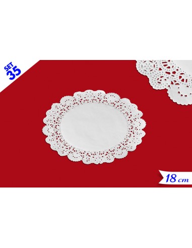 CENTRINI IN CARTA PER DOLCI 18CM 35PZ - L'Officina delle feste
