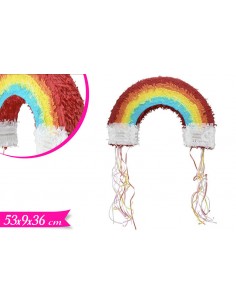 PENTOLACCIA PINATA ARCOBALENO IN CARTA 53X9X36CM