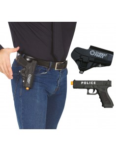 PISTOLA FORZE SPECIALI CON FONDINA 20 CM