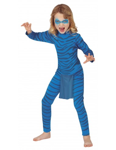 COSTUME BIMBO/A FELINO BLU 10 12 ANNI - L'Officina delle feste