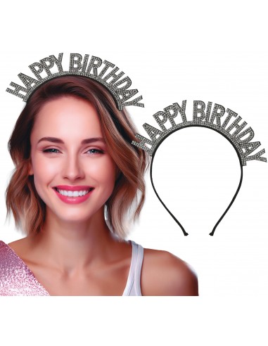 TIARA CERCHIETTO "HAPPY BIRTHDAY" ARGENTO