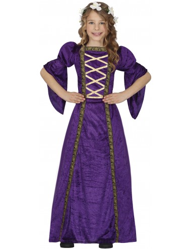 COSTUME BIMBA DAMA VIOLA 5 - 6 ANNI