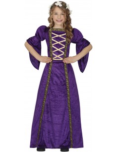 COSTUME BIMBA DAMA VIOLA 7- 9 ANNI