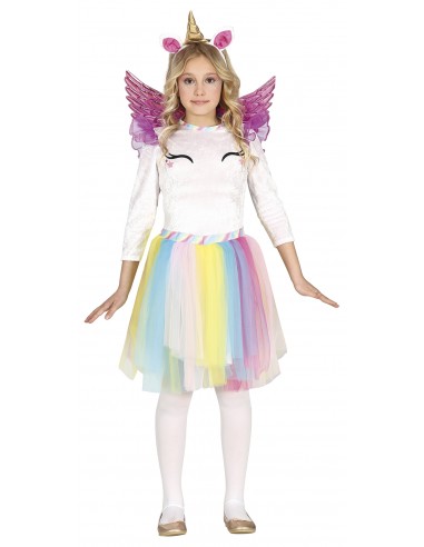COSTUME BIMBA UNICORNO RAIMBOW 5 - 6 ANNI