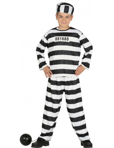 COSTUME CARCERATO BIMBO 5- 6 ANNI