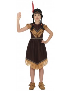 COSTUME BIMBA INDIANA D'AMARICA 3 - 4 ANNI