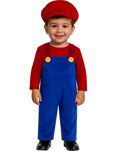 COSTUME BIMBO MACCHINISTA DEL TRENO TG. 2 - 3 ANNI