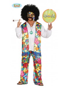 COSTUME HIPPIE RAINBOW TG. S 46 - 48 - L'Officina delle feste