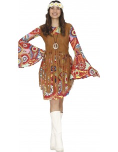 COSTUME HIPPIE RAINBOW TG.XL 44 - 46 - L'Officina delle feste