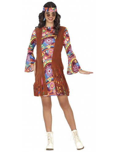 COSTUME DONNA HIPPIE RAINBOW TG.S 38-40