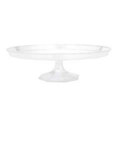 ALZATINA PLASTICA TRASPARENTE DIAM. 30 CM H.9CM