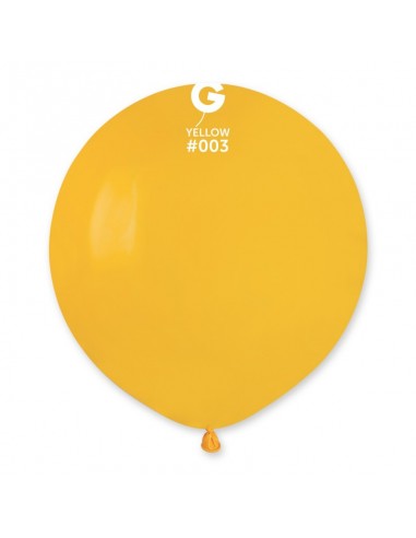 PALLONE LATTICE 19" 48CM GIALLO MAIS 25PZ