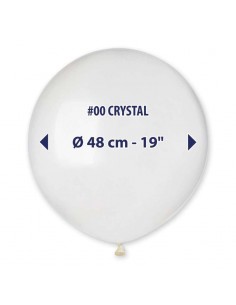 PALLONE LATTICE 19" 48CM TRASPARENTE 1PZ