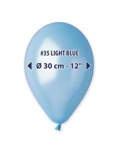 PALLONI LATTICE 11" PZ.100  CELESTE PERL