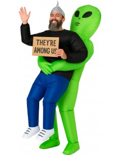 COSTUME GONFIABILE ALIENO ADULTO TG L 50-52