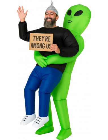 COSTUME GONFIABILE ALIENO ADULTO TG L 50-52