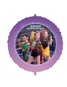 PALLONE MYLAR 18"/45CM K-PO DEMON HUNTER CON FILO E PESETTO