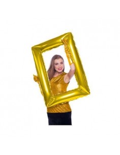 PALLONE MYLAR CORNICE ORO GOLD 85X60CM