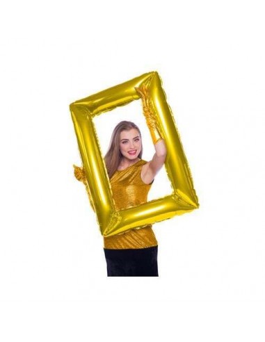 PALLONE MYLAR CORNICE ORO GOLD 85X60CM