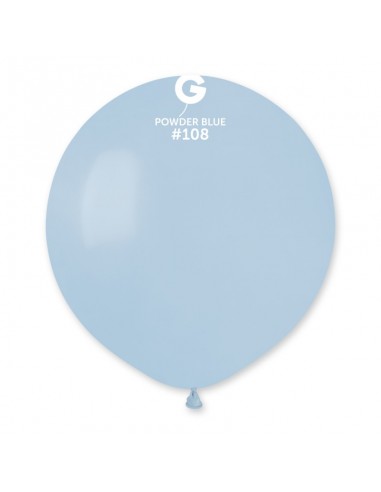 PALLONE LATTICE 19" 48CM CELESTE POLVERE 25PZ