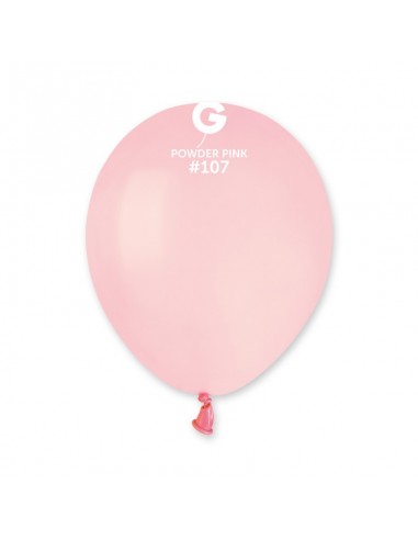 PALLONI LATTECE 5" PZ.100 ROSA POLVERE 13CM - L'Officina delle