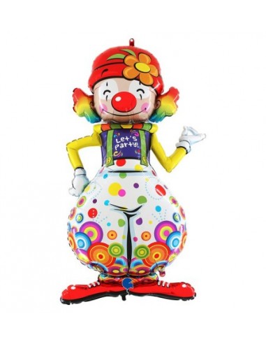 PALLONE MYLAR 54"  PARTY CLOWN BODY-HEART 160cm