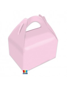 6 PARTY BOX ROSA 15X18X11 CM