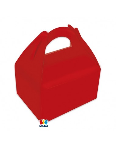 6 PARTY BOX ROSSO 15X18X11 CM