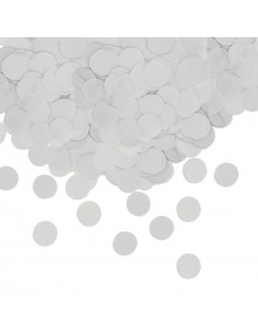 CORIANDOLI CARTA TONDI DIAM. CM.4 BIANCHI GR.50