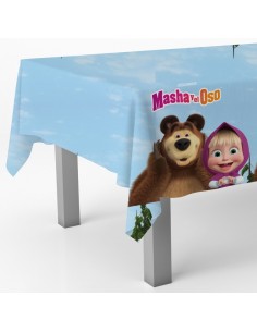 TOVAGLIA PLASTICA 120x180CM MASHA E ORSO