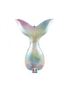 PALLONE MYLAR CODA SIRENA MARMAID 52X85CM 1PZ - L'Officina 2