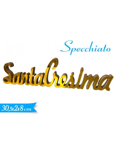 DECORAZIONE ''SANTA CRESIMA'' MIRROR/ORO...