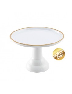 ALZATA MELAMINA BIANCA BORDO ARGENTO DIAM CM30 H. CM20 - 2