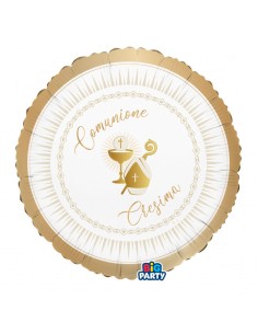 PALLONE MYLAR 18"  CRESIMA COMUNIONE 45CM