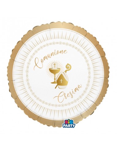 PALLONE MYLAR 18"  CRESIMA COMUNIONE 45CM
